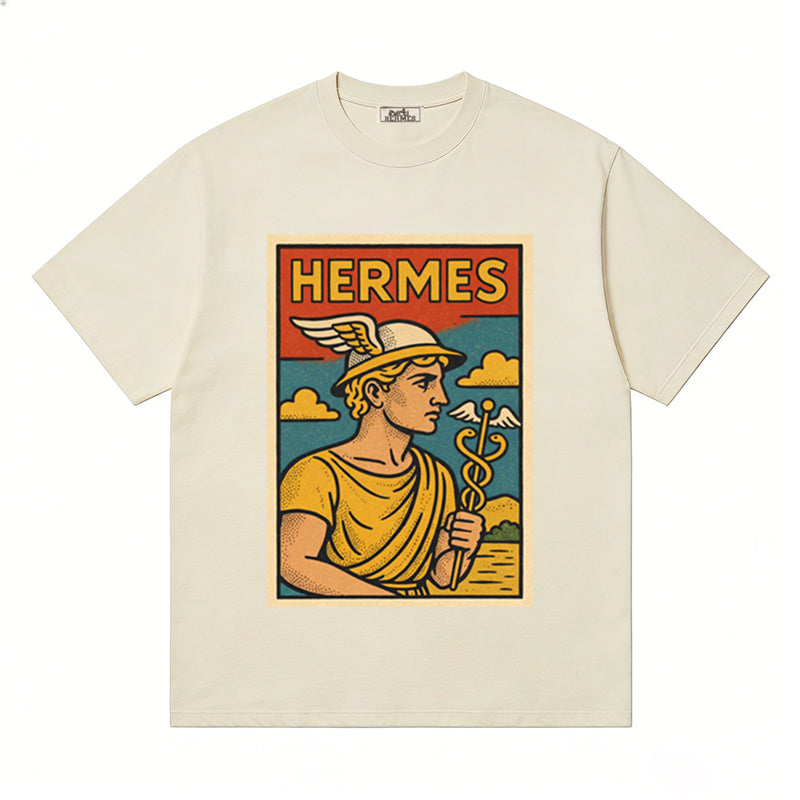 HERMES Kaos Logo Seri Huruf, Unisex '"COD '"  HE - 9