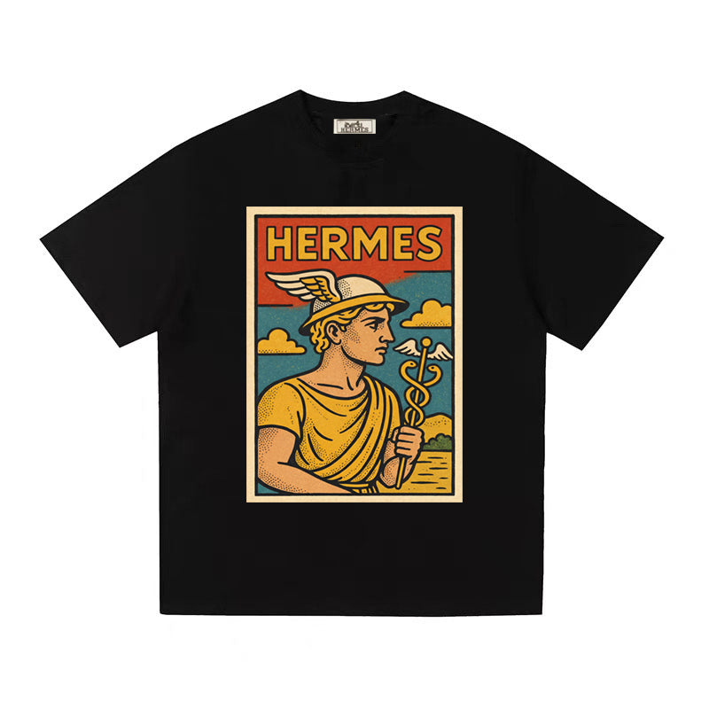 HERMES Kaos Logo Seri Huruf, Unisex '"COD '"  HE - 9